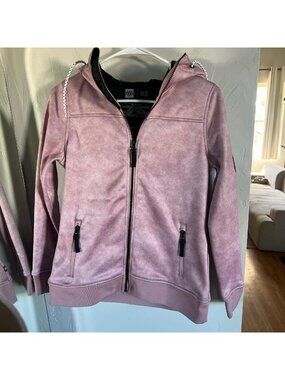 686 Women's Dusty Pink‎ striped Hoodie